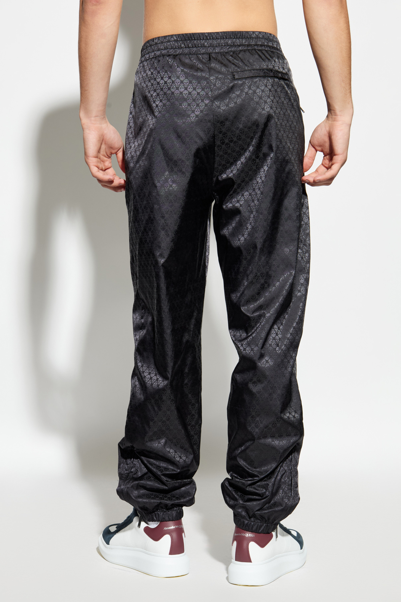 Black Trousers with sewn-in zippers in the legs Alexander